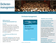 Tablet Screenshot of orchestermanagement.de